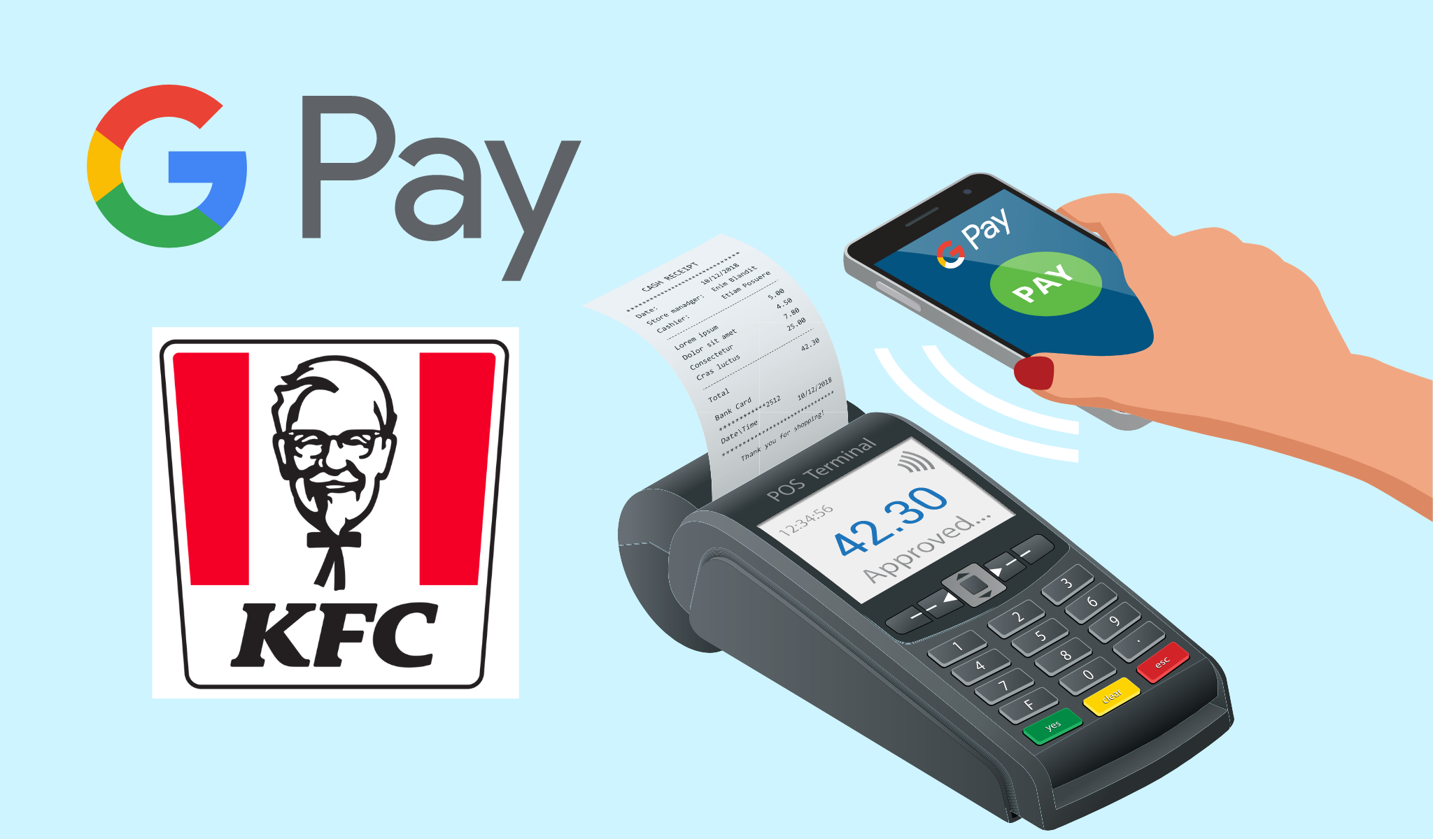 does kfc take google pay